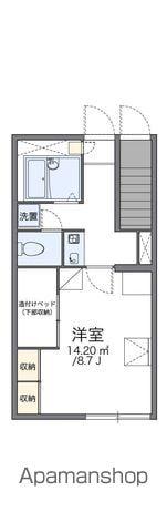 レオパレス檀(1K/1階)の間取り写真