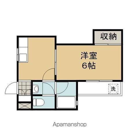 ヴァンエスポワール(1K/2階)の間取り写真