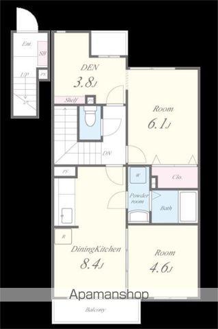 エスポワール(2LDK/2階)の間取り写真