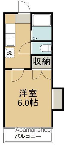 フォーチュンヒルズⅢ(1K/2階)の間取り写真