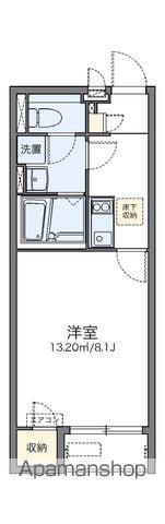 レオネクストなつみⅡ(1K/1階)の間取り写真