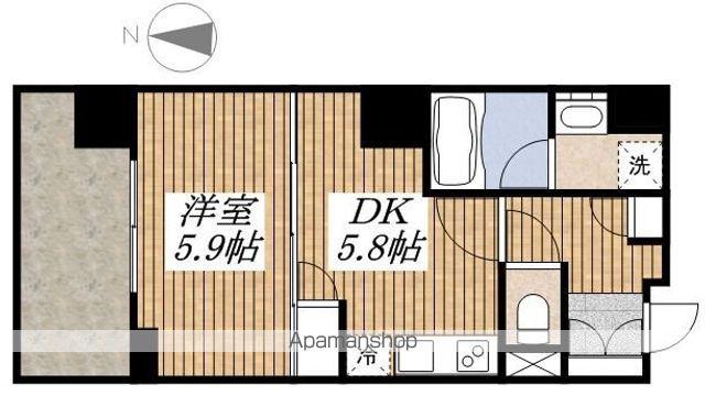 フェリーチェ国立(1DK/7階)の間取り写真