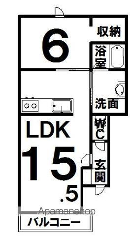 BAOBABⅣ(1LDK/3階)の間取り写真