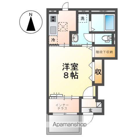 OLIVE TERRACE(1K/1階)の間取り写真