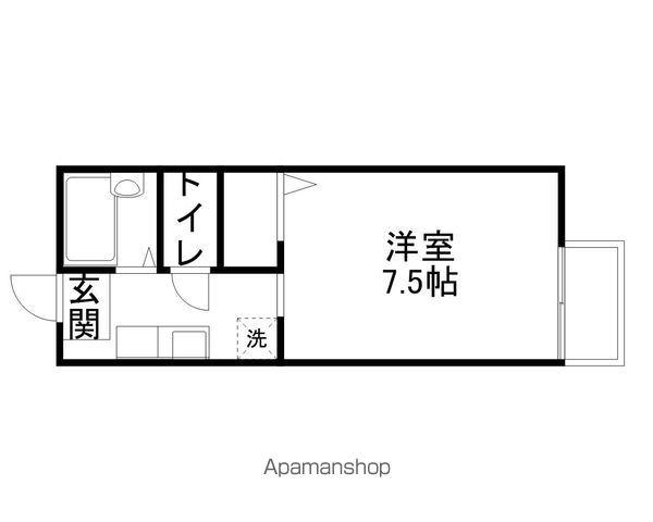 エスポワール(1K/2階)の間取り写真