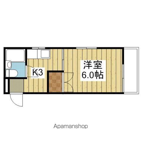 メゾン・ドゥ・トゥモロー(ワンルーム/3階)の間取り写真