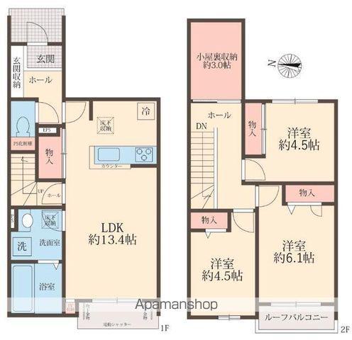 ル・ドージュ(3LDK)の間取り写真