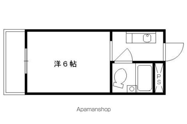 クローバー椥辻(1K/3階)の間取り写真