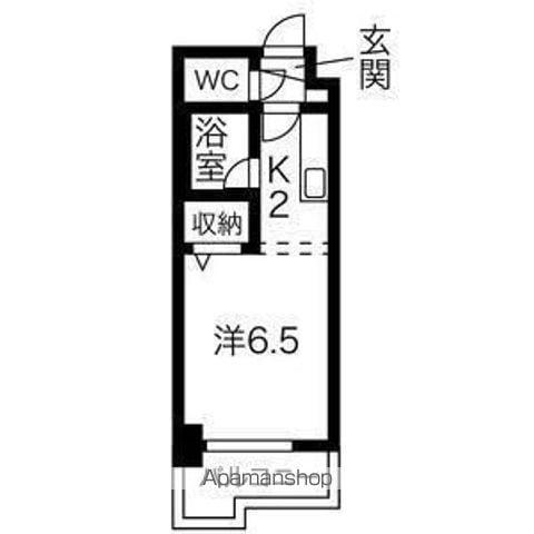 KWビル壱番館(1K/4階)の間取り写真
