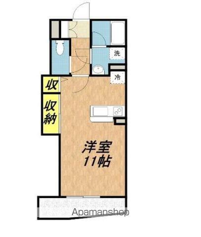 セレクト-1(ワンルーム/2階)の間取り写真