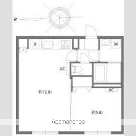 グランピア四谷(1LDK/2階)の間取り写真