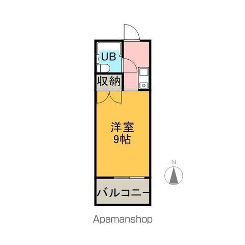 ベルハイツ(1K/2階)の間取り写真