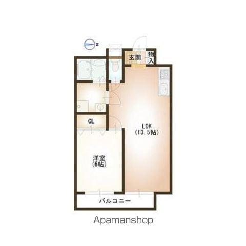 倖久三番町ビル(1LDK/9階)の間取り写真