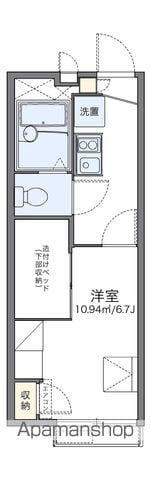 レオパレスティック ヒル(1K/2階)の間取り写真