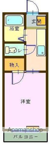 リベラルハイツ藤 B棟(1K/1階)の間取り写真