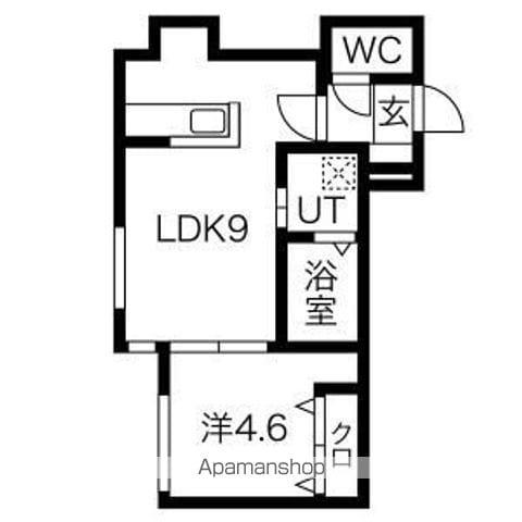 DIO GRACIA医大前(1LDK/3階)の間取り写真