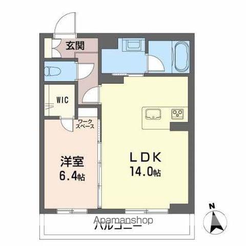 TSスクエアⅡ(1LDK/2階)の間取り写真
