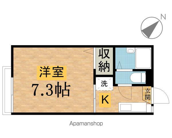 グレースシャトーA(1K/1階)の間取り写真