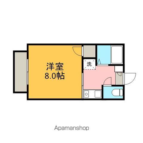 エンデバー1(1K/2階)の間取り写真