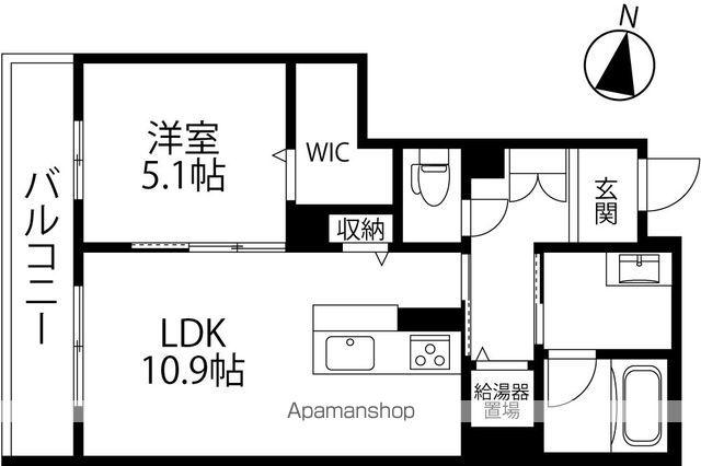 ファミーユ金沢八日市(1LDK/2階)の間取り写真