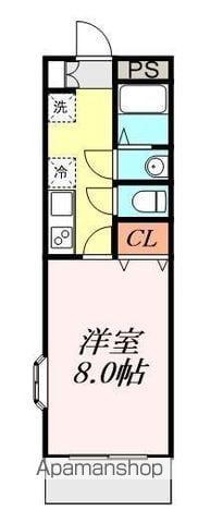 ライフイン・ジニアス美吉(1K/1階)の間取り写真