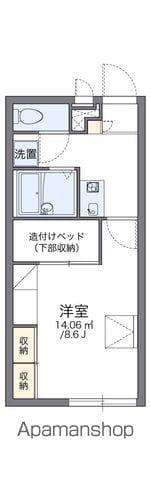 レオパレス拓諭17(1K/1階)の間取り写真