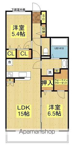 THE VEGA九大学研都市駅前(2LDK/3階)の間取り写真
