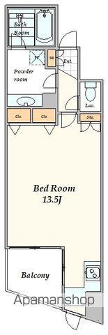 プロスペクト渋谷道玄坂(ワンルーム/10階)の間取り写真