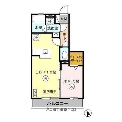 ヴァンセンヌ(1LDK/2階)の間取り写真