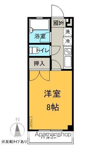 プレステージ芙蓉(1K/1階)の間取り写真