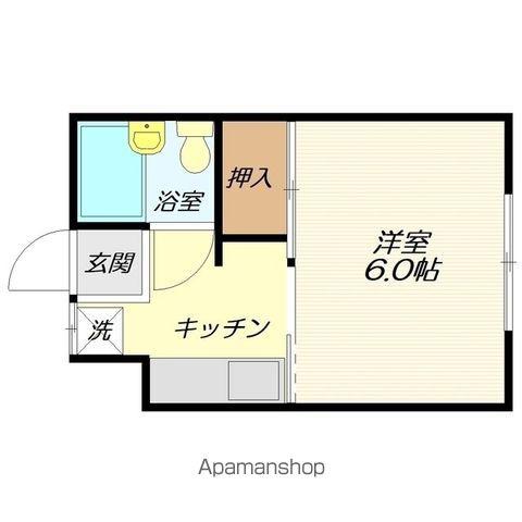 セントラルハイツ城南(1K/2階)の間取り写真