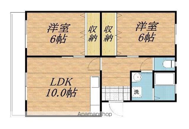 プレステージ(2LDK/2階)の間取り写真