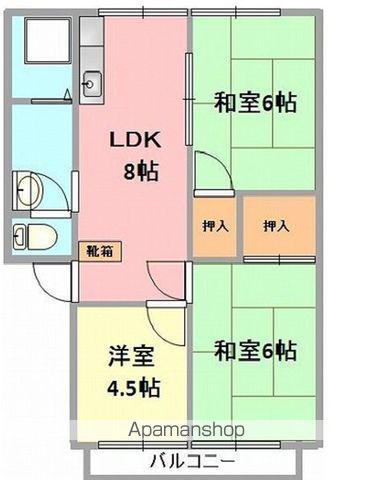 パナハイツ白石(3DK/1階)の間取り写真