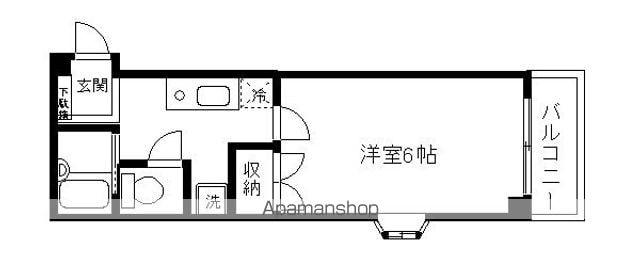 プレタメゾンボナール(1K/3階)の間取り写真
