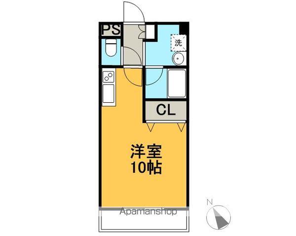 シェソワM(ワンルーム/4階)の間取り写真