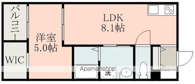 MAJOR大津駅前(1LDK/2階)の間取り写真