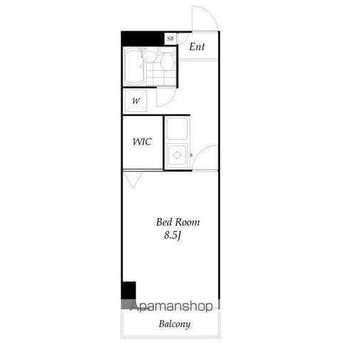 レジデンス106(1K/5階)の間取り写真