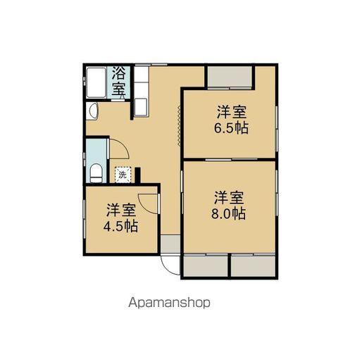 シティハイムカモミールA(3K/2階)の間取り写真
