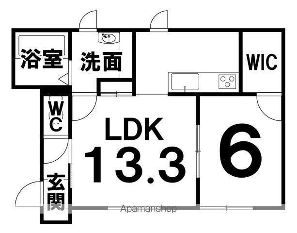 TOWN LION(1LDK/2階)の間取り写真