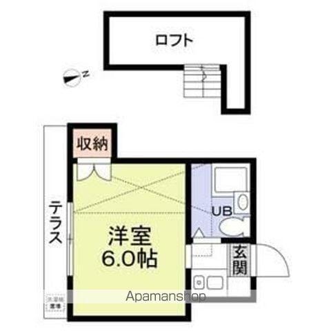 ミキハイツ(1K/1階)の間取り写真