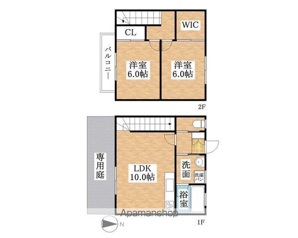 アプト山木　１０３(2LDK)の間取り写真