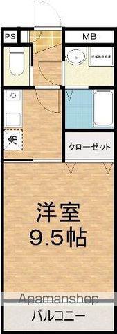 アスパイア(1K/2階)の間取り写真