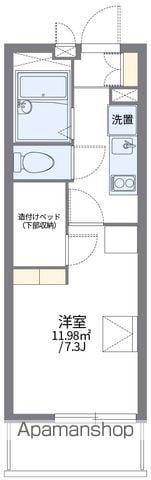 レオパレスイターナル原(1K/3階)の間取り写真