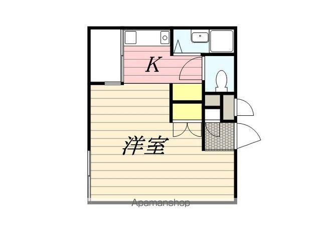 ダイナコート産大前(ワンルーム/2階)の間取り写真