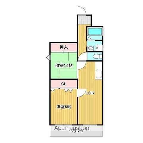 リアライズ矢田川(2LDK/9階)の間取り写真
