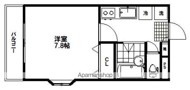 パークヒルズ子平町(1K/3階)の間取り写真