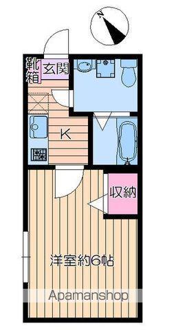 LIVEGREEN(1K/3階)の間取り写真