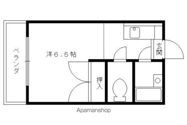 第2レジデンス春田(1K/4階)の間取り写真