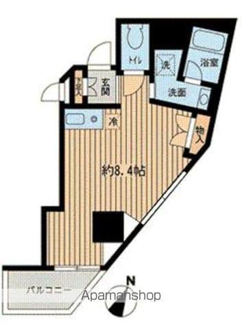 神楽坂フラッツ(ワンルーム/7階)の間取り写真