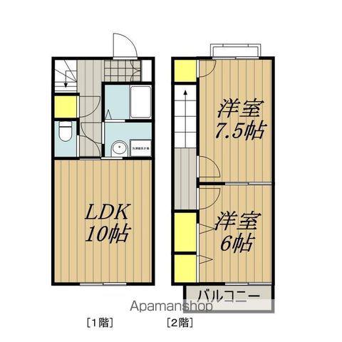 ＳＹＭＰＨＯＮＹ宮の前Ｓ(2LDK)の間取り写真